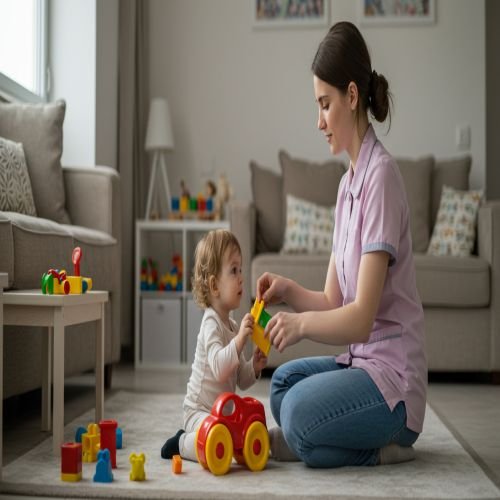 مربية أطفال بالشهر بالمزاحمية