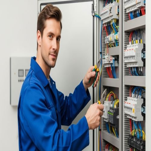تأسيس الكهرباء للمباني في القطيف