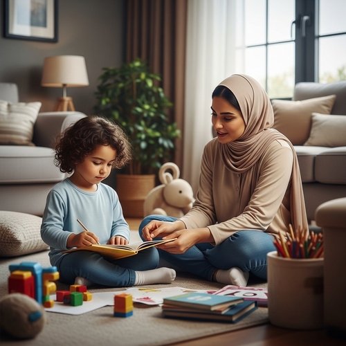 مربيه أطفال بالشهر جدة حي الحمراء