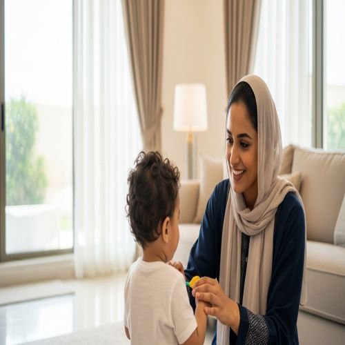جليسة اطفال في المزاحمية